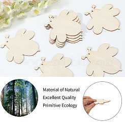 Подвесные украшения из дерева в виде насекомых&nbsp;HJEW-WH20016-02A