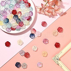 100 шт. прозрачные стеклянные колпачки для бусин&nbsp;GLAA-YW0005-17