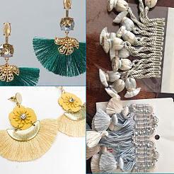 Бахрома из полиэстера с кисточкой&nbsp;OCOR-TAC0008-21C