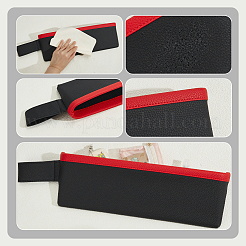 Искусственная кожа с пластиковым контейнером для хранения в зазоре между сиденьями автомобиля&nbsp;CON-WH0095-167A