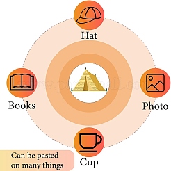 8 лист пластиковые водонепроницаемые самоклеящиеся наклейки с картинками&nbsp;DIY-WH0428-120