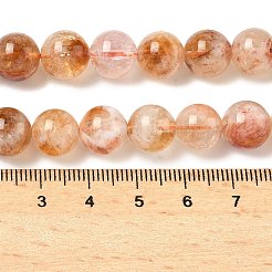 Нити из нагретых натуральных цитриновых бусин&nbsp;G-A262-A01-10mm-01