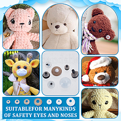 220 шт. 7 вида пластиковых шайб для глаз&nbsp;DIY-PH0030-98