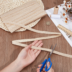 Полиэстеровые ромбовидные плетеные ленты&nbsp;DIY-WH0890-02B