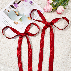 2шт. длинный галстук-бабочка из ленты для женщин&nbsp;AJEW-SP0003-50B