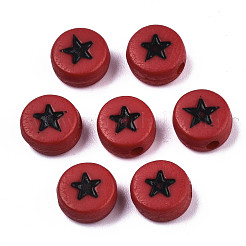 Непрозрачные акриловые бусины&nbsp;X-MACR-N008-32