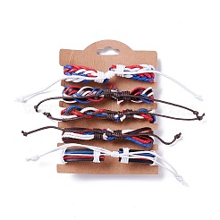 Браслеты из кожаного шнура для мужчин и женщин&nbsp;LS-BJEW-C005-02B