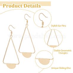 4 пара 4-х стильных сережек-подвесок из сплава для женщин&nbsp;EJEW-FI0002-82