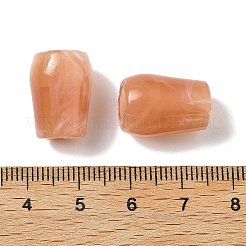 Двухцветные акриловые бусины&nbsp;OACR-S042-03H