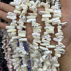 1 нить окрашенных натуральных бусин из ракушек трохус SSHEL-PA0001-01B