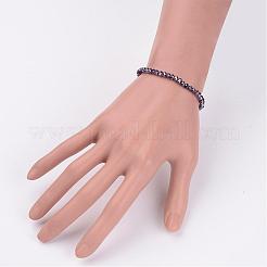 Стеклянные бисера браслеты простирания&nbsp;BJEW-JB02308-02