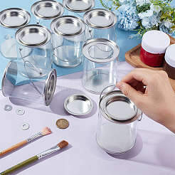 Прозрачные пластиковые банки для праздничных сувениров&nbsp;CON-WH0086-220