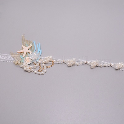 Кружевные ободки для девочек OHAR-WH0021-01-1