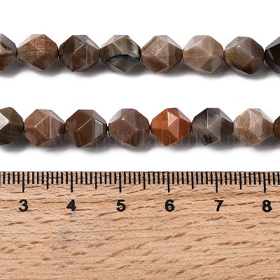 Природные окаменелое дерево бисер пряди&nbsp;G-Z119-A21-02-1