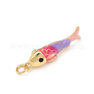 Латунь эмаль подвески&nbsp;KK-L255-03G-A03-1