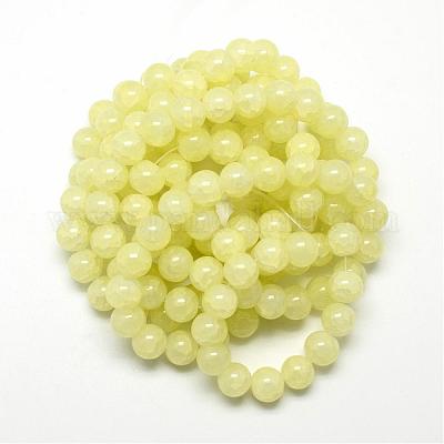 Выпечки окрашенные нити шарик хруст стекла DGLA-Q023-8mm-YS3-1