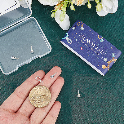 6 шт. 925 серебряные трубчатые дужки&nbsp;STER-SC0001-64P-1