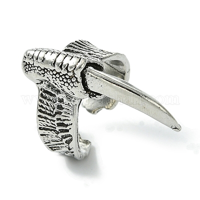 Мужские кольца на палец-манжету из сплава лап RJEW-K275-32AS-1