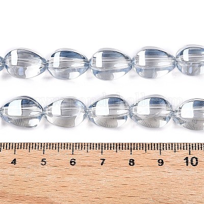 Стеклянные бусины с гальваническим покрытием &nbsp;EGLA-T028-01H-1