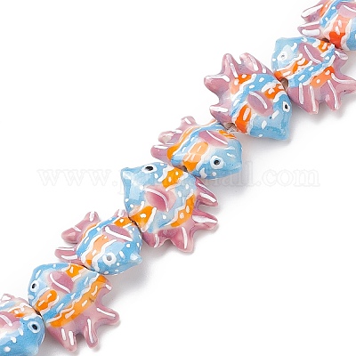 Фарфоровые бусины ручной работы&nbsp;X1-PORC-G002-54G-1