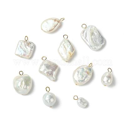 10 шт. подвески из натурального барочного жемчуга Кеши в 10 стилях&nbsp;KK-CJ0003-62-1