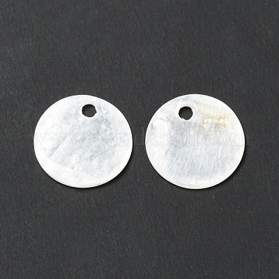 Подвески из натуральной оболочки Capiz BSHE-G029-15-1