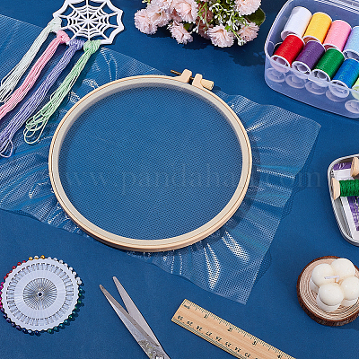 Водорастворимая ткань для вышивки крестиком&nbsp;DIY-WH0504-807B-1