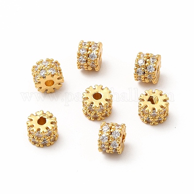 Латунные бусины со стразами  KK-A178-08G-1