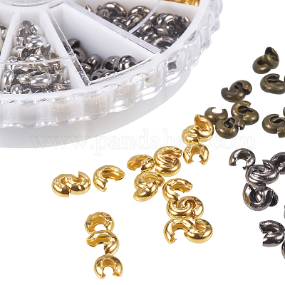 Цветные обжимные бусины для ювелирных изделий&nbsp;IFIN-PH0005-03-NR-B-1