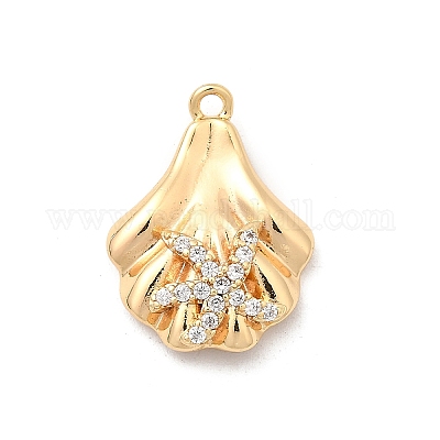 Латунные микро проложить кубического циркония подвески KK-P321-02B-G-1