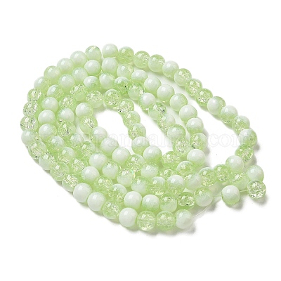 Стеклянные бусины кракле &nbsp;X1-GLAA-U001-8mm-09-1