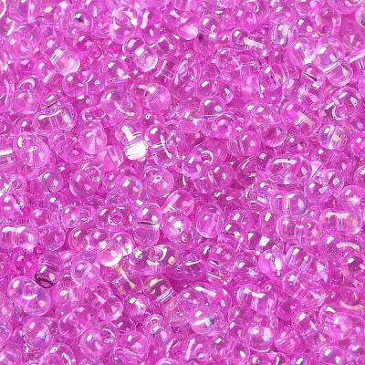 Стеклянный бисер с цветным покрытием ab SEED-L011-06B-12-1