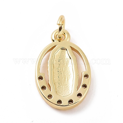 Латунные микро проложить кубического циркония подвески KK-C012-10G-1