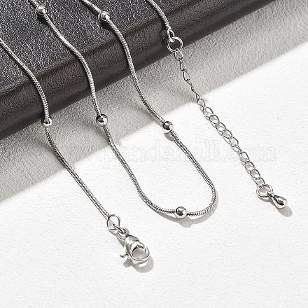 Латунные спутниковые цепочки ожерелья для женщин NJEW-D302-16P-1