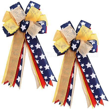 Большой бант из полиэстера FIND-WH0126-414B-1