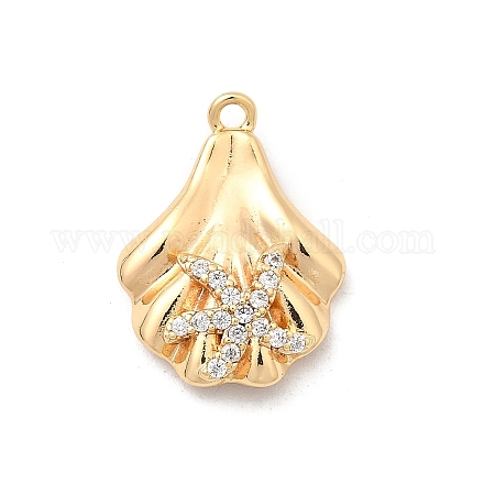 Латунные микро проложить кубического циркония подвески KK-P321-02B-G-1