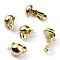 Brass Clip-on Earring Findings, Real 24K Gold Plated, 19x12x14mm, Hole: 1.8mm