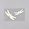 PET Self-Adhesive Stickers, for Party Decorative Presents, Dragonfly, Colorful, 55x77x0.3mm