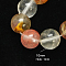 Tigerskin Glass Beads Strands, Round, Colorful, 10mm, Hole: 1mm; about 39pcs/strand, 15 inch