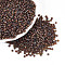Picasso Cylinder Glass Seed Beads, Saddle Brown, 2~2.5x1.5~2mm, Hole: 1mm, about 3030pcs/50g