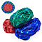 3Pcs 3 Colors Sparkle Polyester Ribbon, Cloth Ribbon for Clothes Sewing, Mixed Color, 19mm, 1pc/color