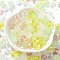 Glass Beads, Faceted, Rondelle, Champagne Yellow, 10x8mm, Hole: 1mm, about 33pcs/30g