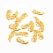 Alloy Cabochons, Right Wing, Golden, 13x30.5x2.5mm