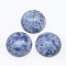 Natural Blue Spot Jasper Cabochons, Half Round, 24.5~25x4~7mm