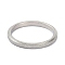 Non-Tarnish 2mm Matte Plain Dome Finger Ring for Girl Women, 304 Stainless Steel Ring, Stainless Steel Color, US Size 10 1/4(19.9mm)