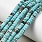 Natural Magnesite Beads Strands, Dyed & Heated, Heishi Beads, Flat Round/Disc, Pale Turquoise, 4x2mm, Hole: 0.6mm, about 175~179pcs/strand, 14.96''~15.16''(38~38.5cm)