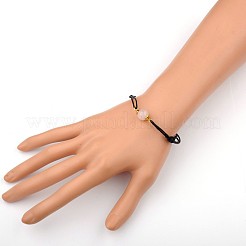 Драгоценный камень регулируемая ссылка браслеты&nbsp;X-BJEW-JB01554-03