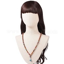 Ожерелья из бисера из дерева&nbsp;NJEW-JN04136