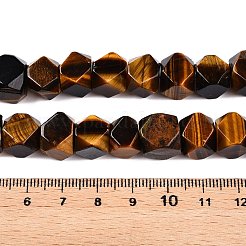 Природных тигровый глаз бисер нитей G-T138-45