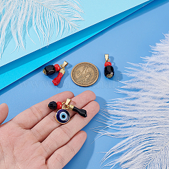 3 шт. подвески из латунной эмали и лэмпворка ручной работы и акрила&nbsp;PALLOY-HS00037